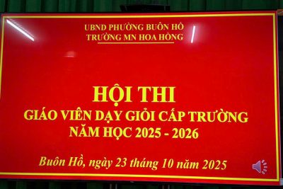HỘI THI GIÁO VIÊN DẠY GIỎI CẤP TRƯỜNG