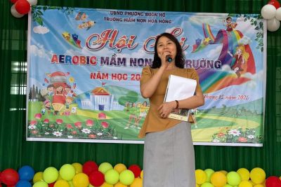 Hội thi Earobic cấp trường – Trường MN Hoa Hồng – Châu